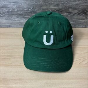 Gruns Gummies Hat Cap Strap‎ Back Green White Logo One Size Adjustable